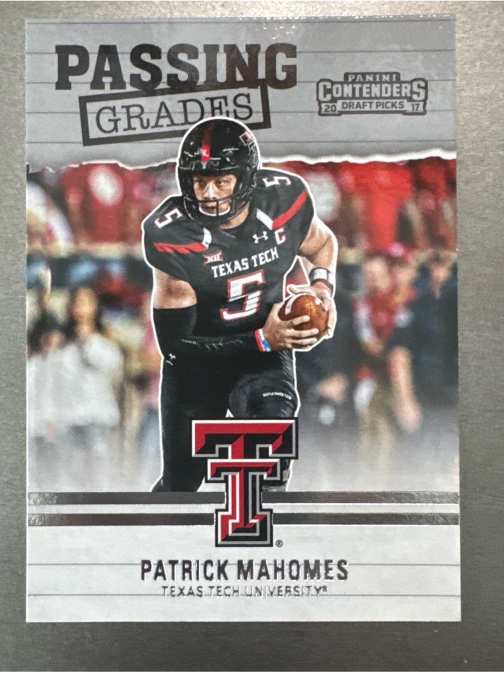 Panini Patrick Mahomes Texas Tech Card - Black, Red, Silver